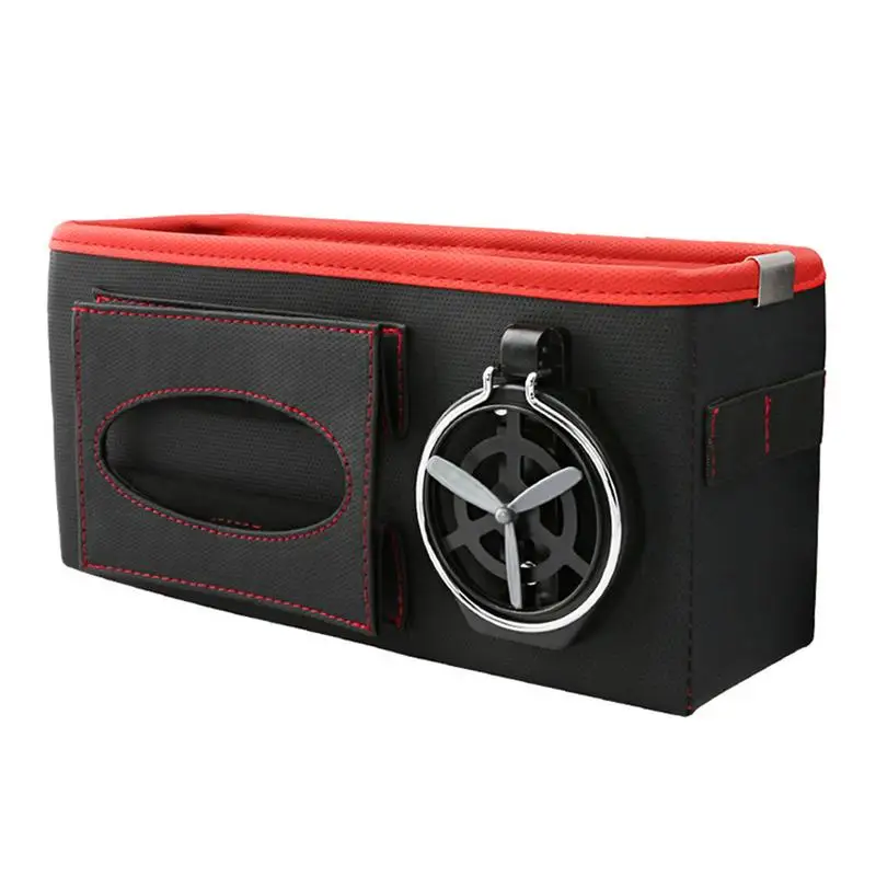 

Car Storage Organizer Back Seat PU Leather Holder Storage Headrest Anti-Deform Triple Seal Leakage-Resistant Vehicle Interior