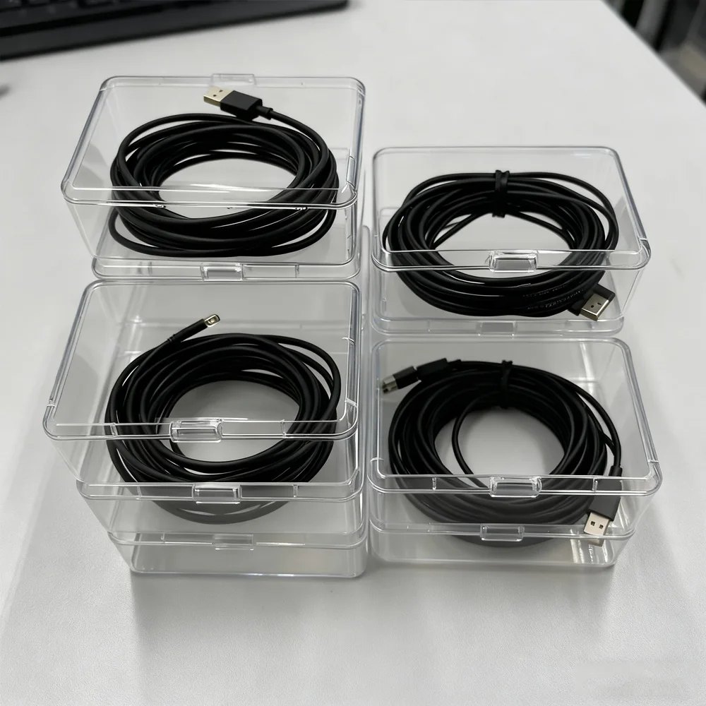 Durable Cable Organizer Box Set - Heavy-Duty Plastic Storage Solution for Home and Office Cables