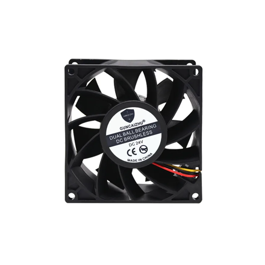 Dual Ball Bearing 90MM 9CM 9038 9238 Big Wind Fan 90x90x38MM DC24V Computer Case Cooling Fan 3PIN FG acd f0925bm3 a 92mm ball 2500rpm 26dba 3pin oem 100