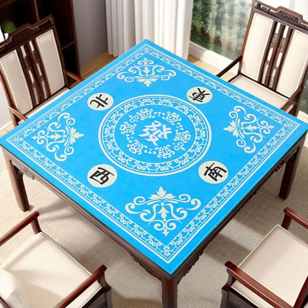 Anti-slip Gaming Mat Foldable Anti-slip Mahjong Table Mat for Board Games Decoration Noise Reduction Mahjongg Mat for Mahjong 4