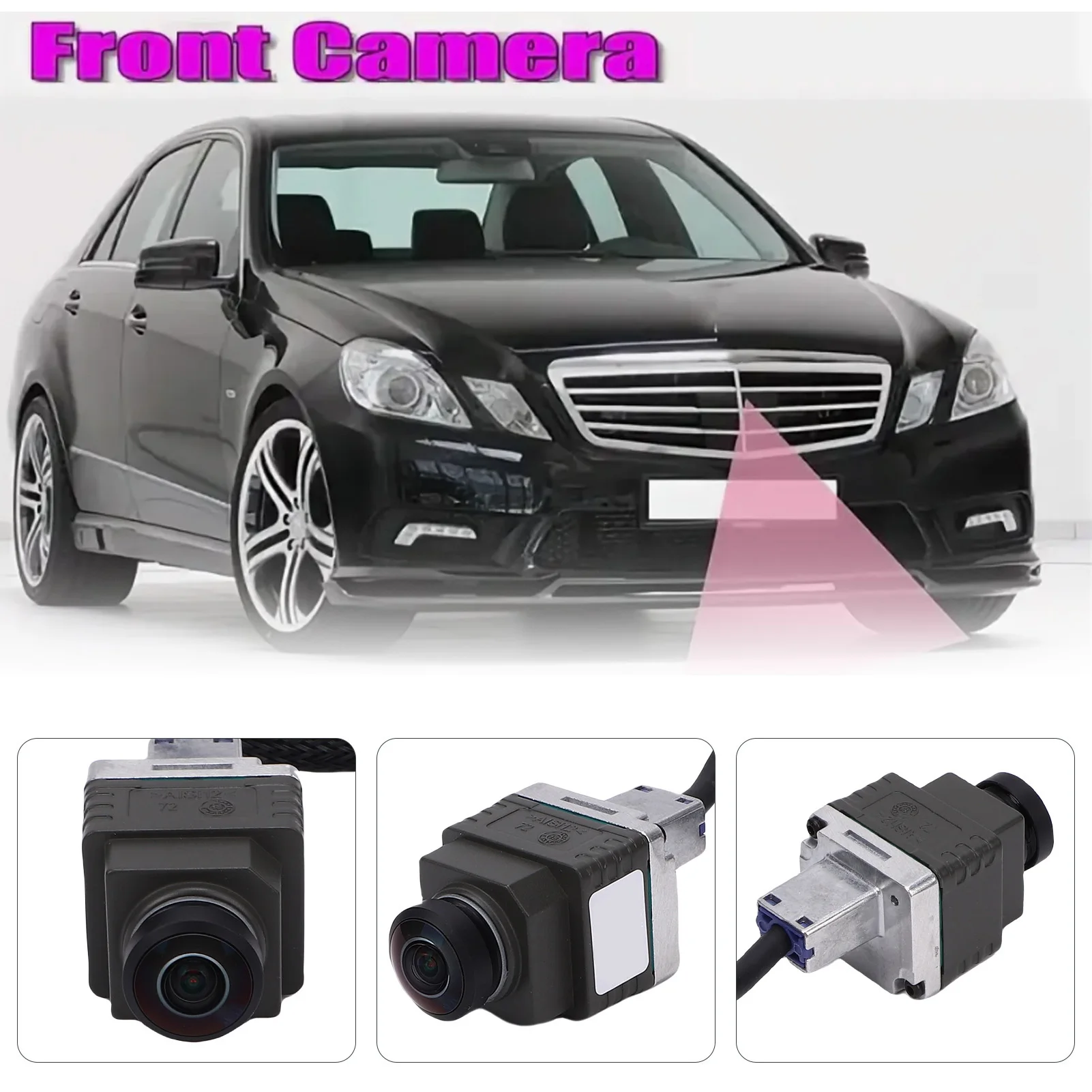 360 Degree Surround View Front View Camera A0009050806 Wide Angle Safe Parking Replacement for C-Class W205 2015-2021