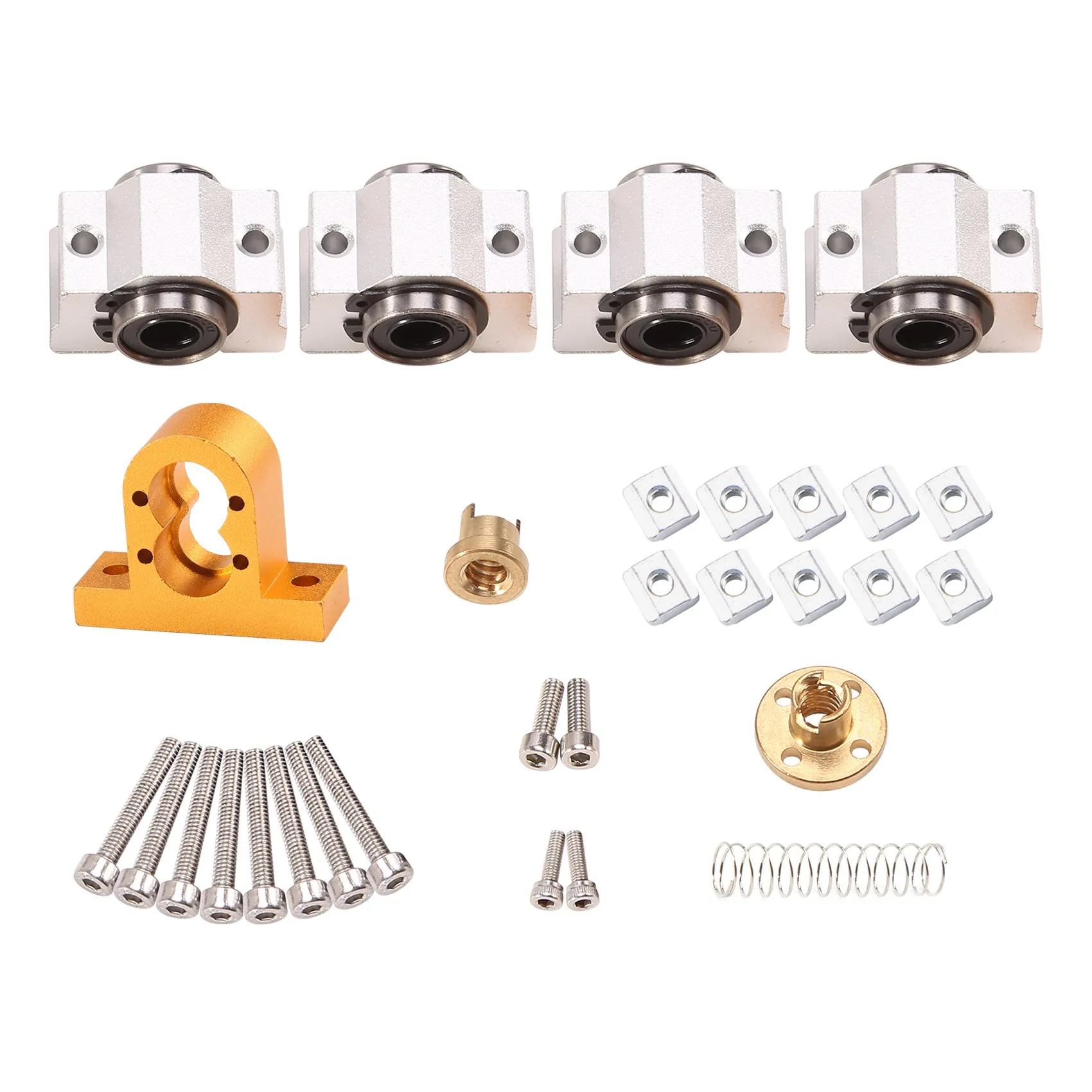 Cnc 3018 Pro Scv10Vuu Cuscinetto 12Mm 10Mm Per Cnc3018 T8 Vite Piombo 4Mm Diametro 12Mm Per Macchina Cnc Aggiornamento Xaxis