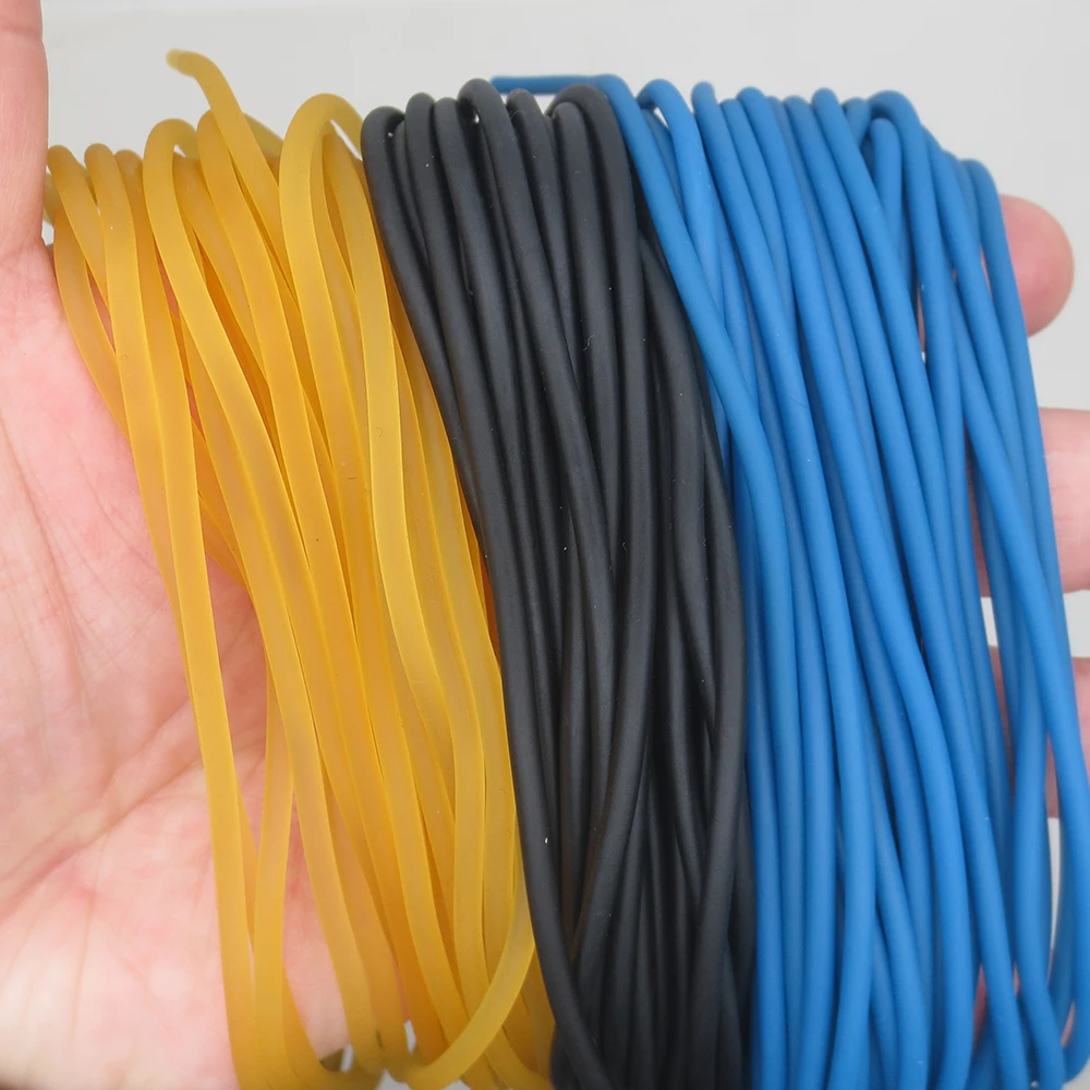Rubber Rope Diameter 2 2.5 3mm Solid Elastic Fishing Rope Fishing Accessories Good Quality Rubber Line For Gear 10M fishing rope fishing line fishing rubber band