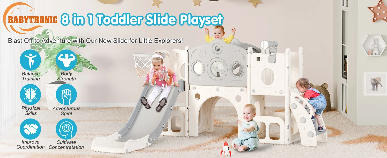 Babytronic 8 in 1 Toddler Slide