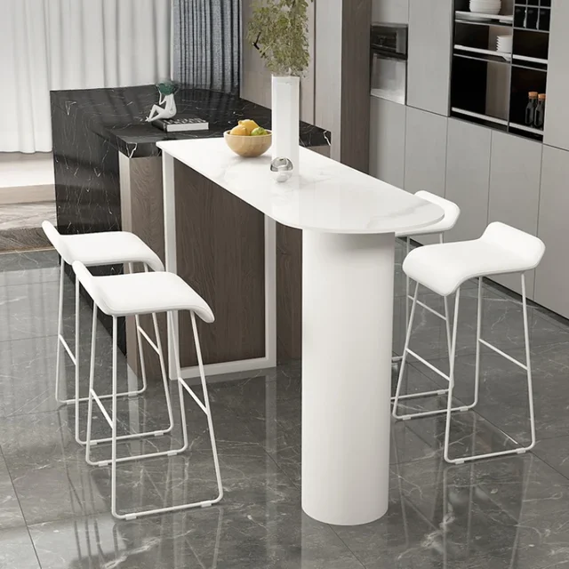 상업 공간을 위한 세련되고 다기능적인 카운터 모바일 바 테이블