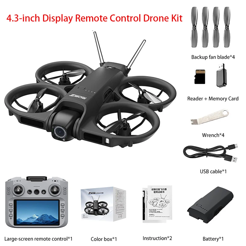 Drone Z906 4K HD con Evitamento Ostacoli Intelligente, Telecomando con Schermo Grande, WiFi FPV 2.4G, Drone per Fotografia con Motori Brushless - Image 2