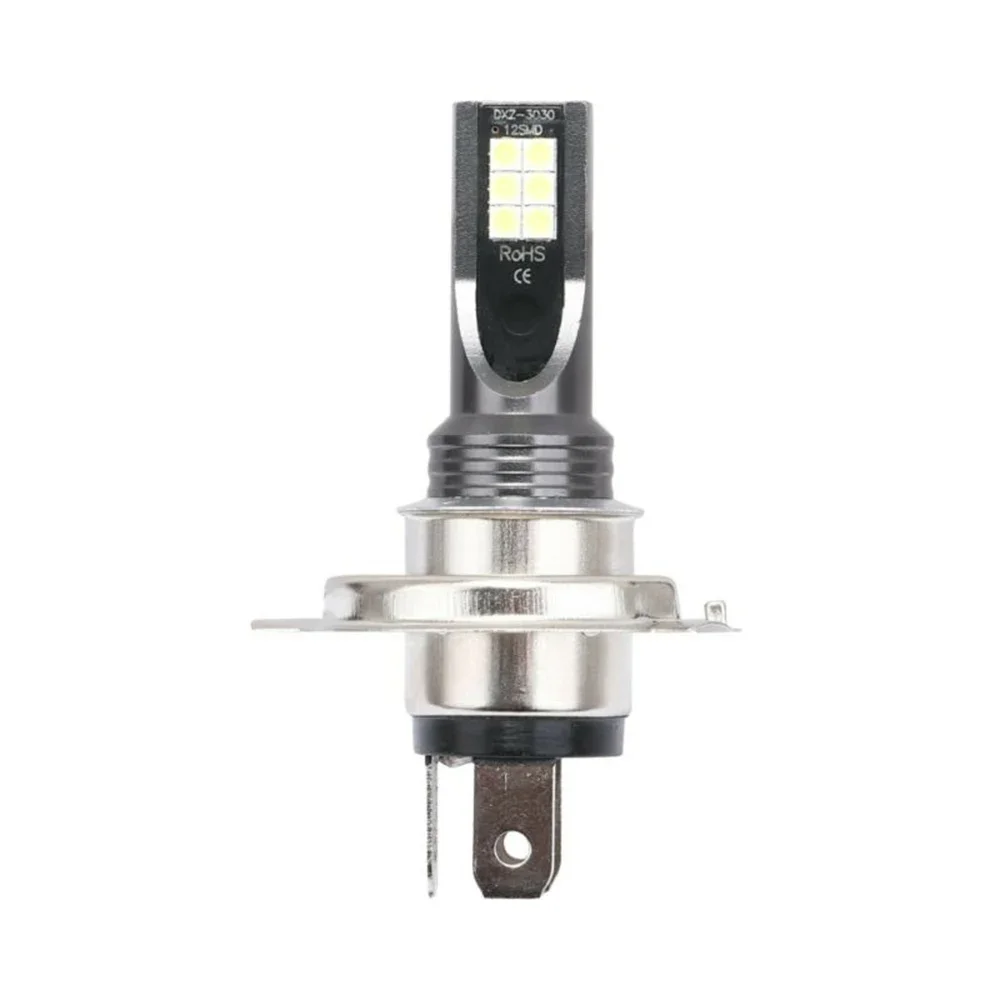 안개등 헤드라이트, 6000K 알루미늄 전구 변환 H4 하이 로우 빔 키트, LED 교체 방수, 1500W, 2 개