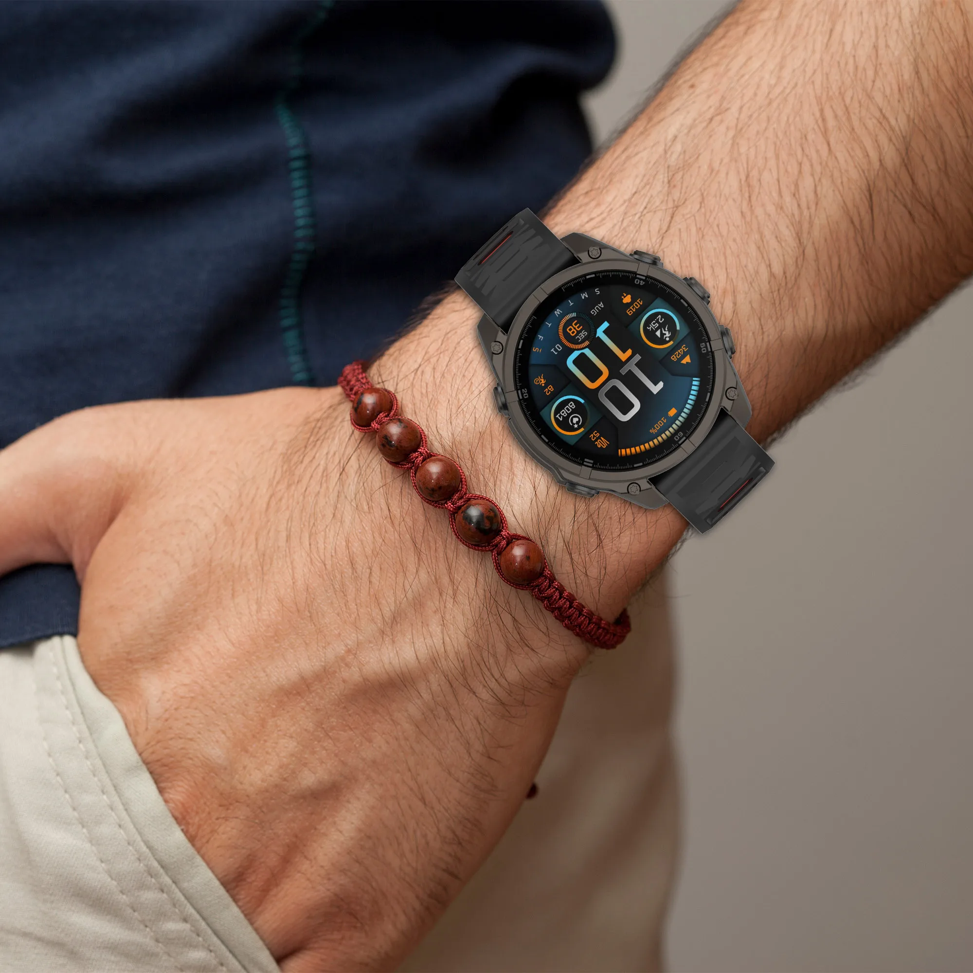 Enhanced Silicone Watch Band - QuickFit 26mm/22mm in Multiple Colors