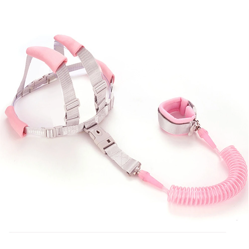 Infants and young children's loss prevention belt traction rope Baby loss prevention bracelet 2m spring rope Walking baby safety 6