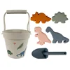 Baby Beach Toys Summer 2022 Kids Bath Set Soft Silicone Cherry Sandbox Set Toy for Send Sand Water Tools Swim Children Play Game 1