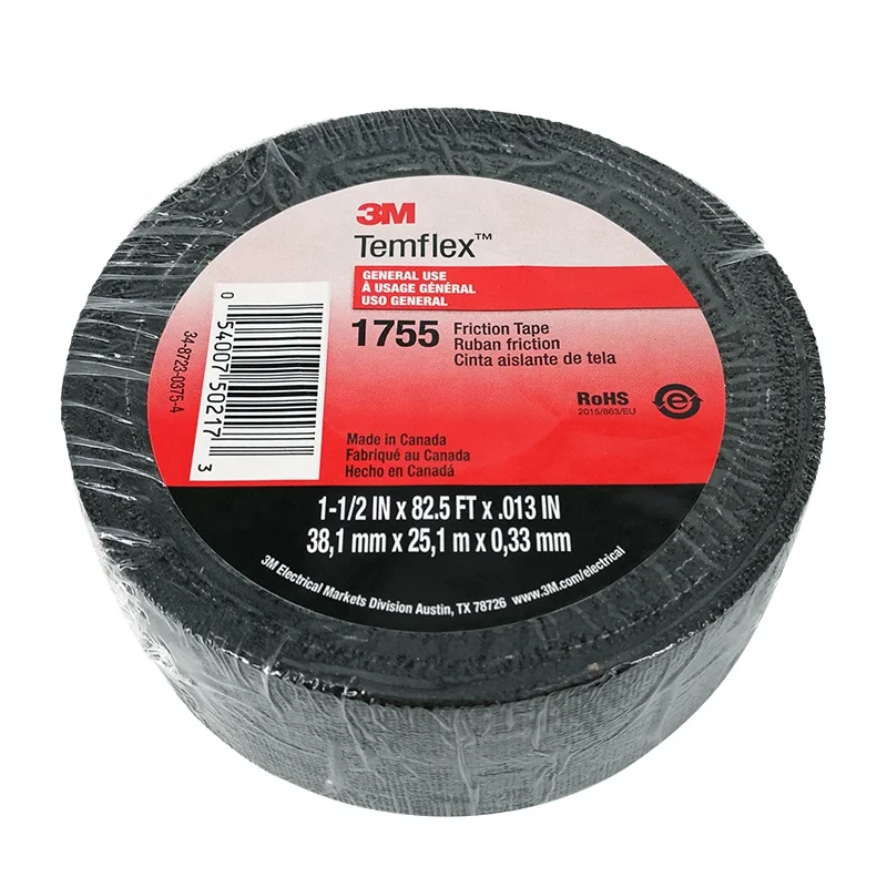 CottonFrictionTape1755RubberAdhesiveElectricalTapeforCable