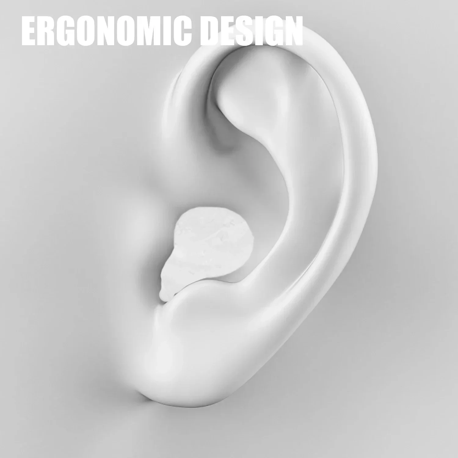 Soft Silicone Earplugs Wax Ear Plugs Reusable Noise Cancelling Gel Ear Plugs Waterproof Earbuds for Sleeping Flying Swimming