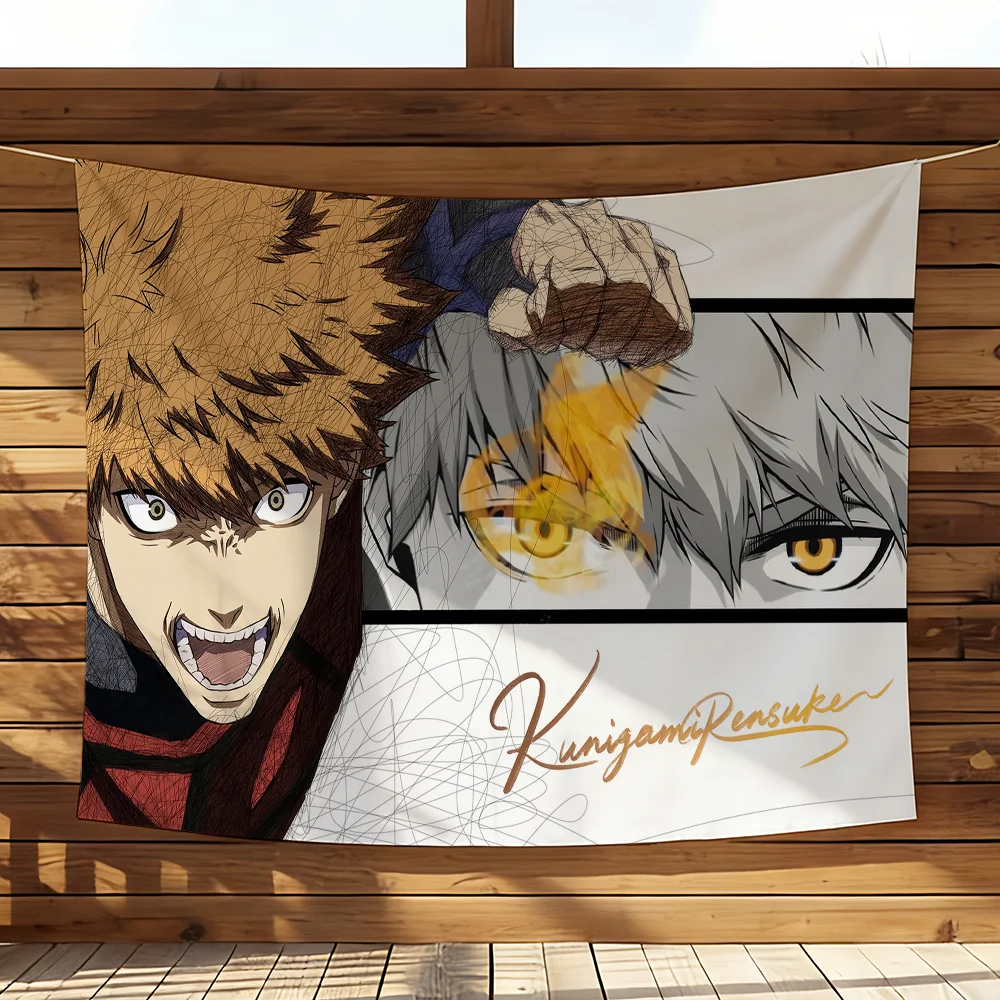 Anime Blue Lock Flag Decorative Banner - Perfect for Outdoor Camping, Family Parties, and Garden Decor Gift