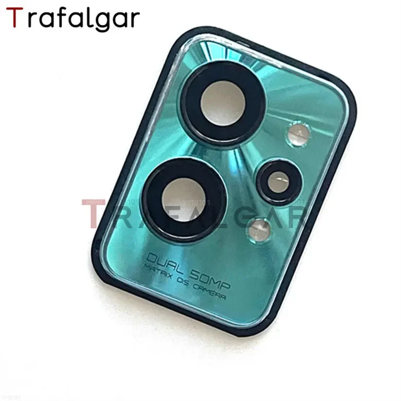 Realme GT2 Pro용 후면 카메라 유리 렌즈, 프레임 베젤 거치대 교체, 메인 카메라 커버, RMX3301, RMX3300