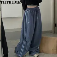 Y2K Vintage Women Loose Pants Oversized Hip Hop Drawstring Pocket Fashion Chic Cargo Pant Casual Office Lady Baggy New Trousers - Image 6