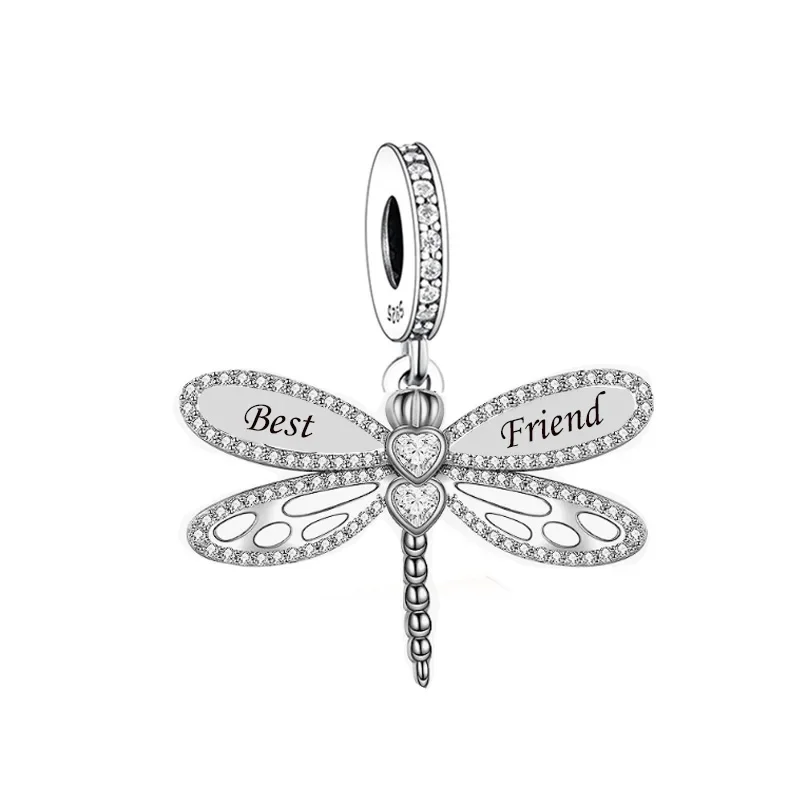 FC Jewelry Fit Original Charm Bracelet 925 Sterling Silver BFF Friendship Best Friends Forever Bead For Making Women Berloque 4