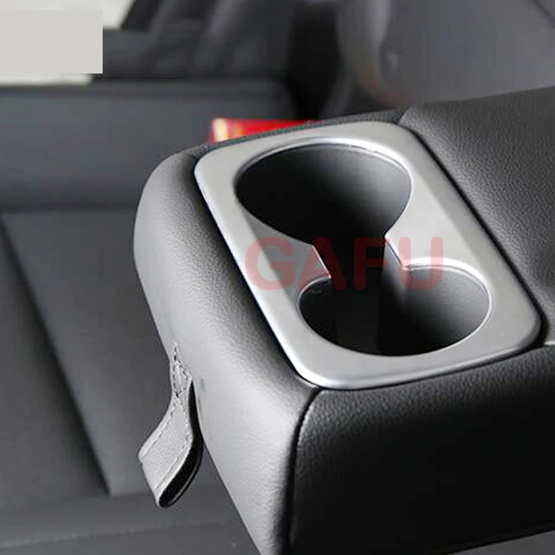 

For Hyundai Tucson 2015 2016 2017 2018 ABS Chrome Interior Water Cup Holder Sticker Trim Cover Car Accessories