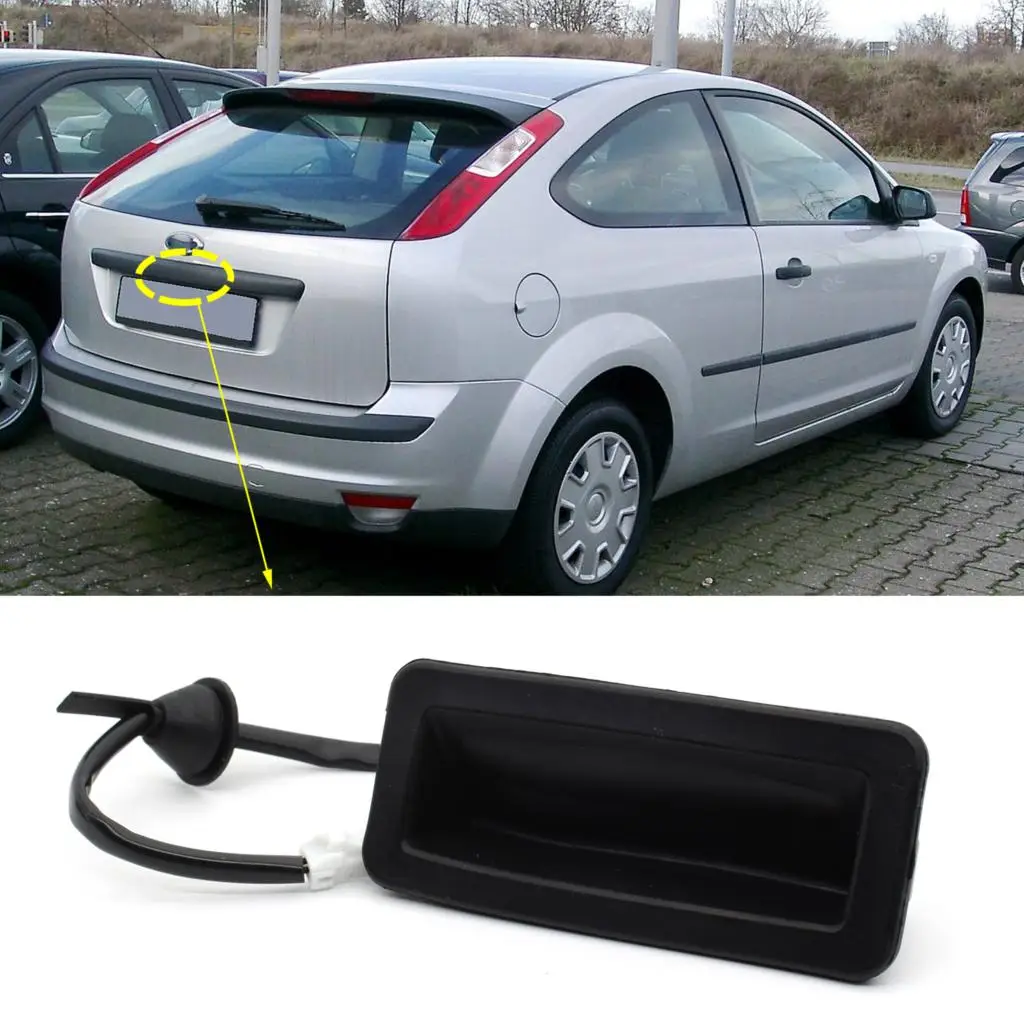 Tailgate Boot Release Switch Controller With Wiring Harness Handle Lid Button for Ford Focus MK2 2004-2012 C-Max MK1 2003-2006 car tailgate switch