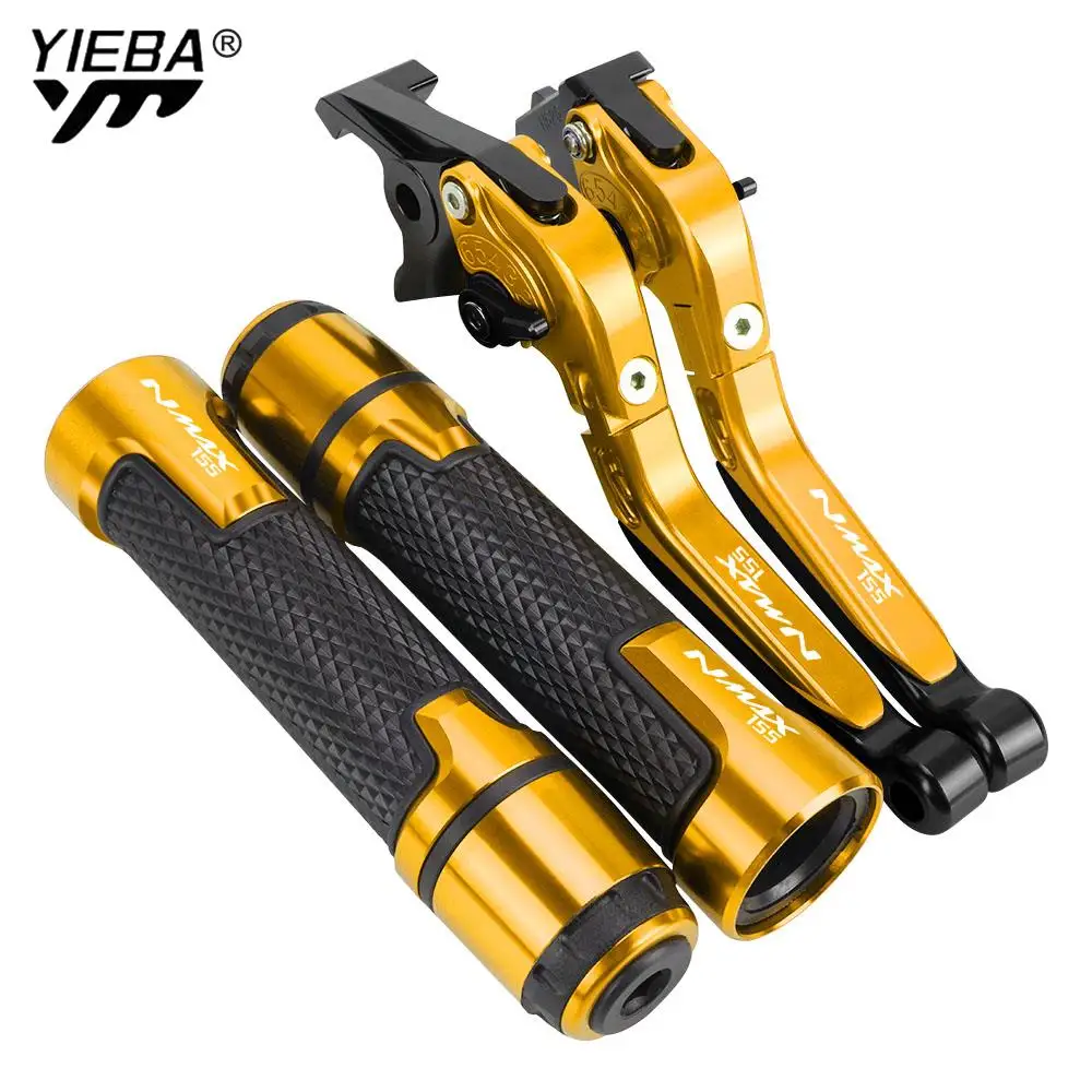 

2023 2022 2021 2020 NMAX 155 CNC Motorcycle Adjustable Brake Clutch Levers Handbar Ends Grips FOR YAMAHA NMAX155 2015 - 2023
