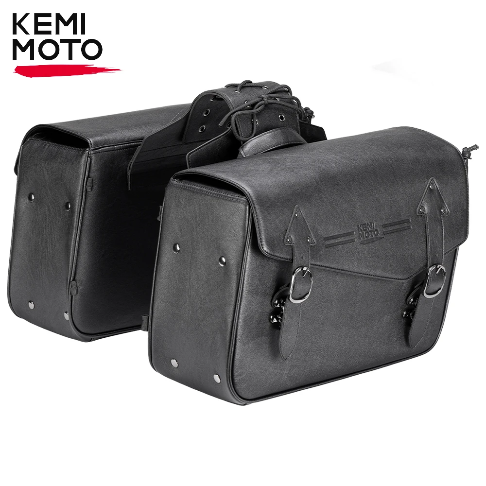 

Motorcycle Side Saddle Bag Waterproof Saddlebags Luggage Bag for Softail Dyna VTX CMX500 Universal Motorcycle Travel Storage Bag