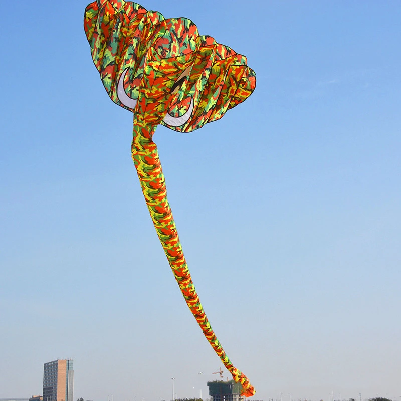 free shipping elephant kite flying soft giant kite 3d professional wind kites ripstop nylon fabric inflatable toys animal kite 4