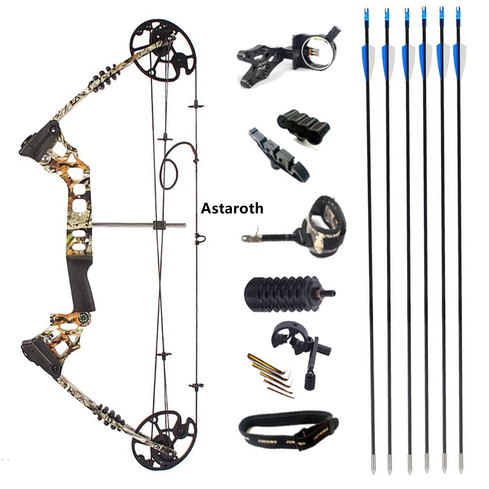 1 Set Of Archery 20 70 Pound Composite Bow Outdoor Shooting Outdoor Hunting Bow Pound Stretching