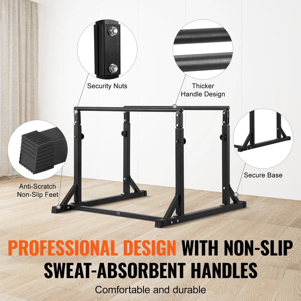Bigzzia Multi Pull Up Bar Dip Station Altezza Regolabile Torre di Potenza Attrezzature Esercizio Fitness Stazione di Allenamento per Casa Palestra