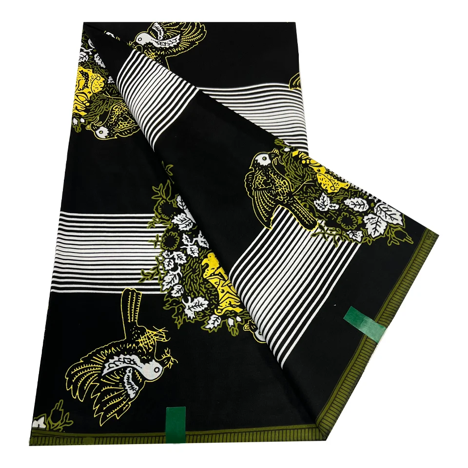 New Designs Ankara Fabric 100% Cotton Tissu Pagne Africaine Pagne Wax Africain Ankara Wax Print Supplier 6 Yards