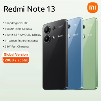 Xiaomi Redmi Note 13 Global Version 8GB 256GB / 6GB 128GB Snapdragon® 685, 120Hz 6.67