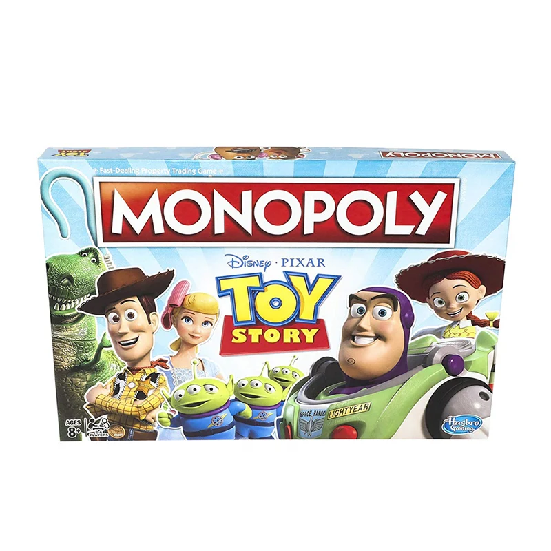 Hasbro Monopoly Toy Story Toy English Board Game Card Game Family Gathering Puzzle Game Exquisite Boxed Gift Kid's Adult Toys