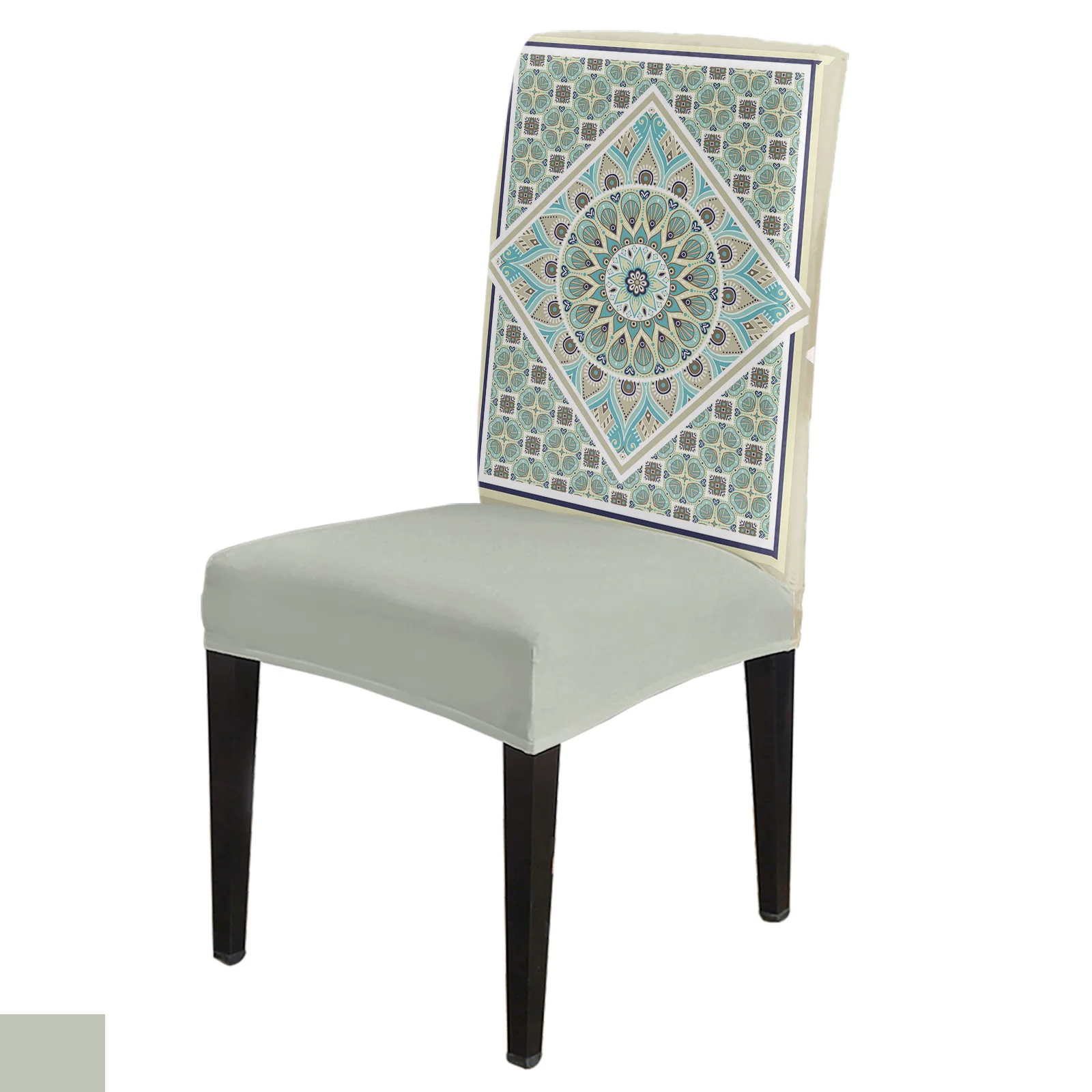 

Bohemian Style Mandala Pattern Dining Chair Cover 4/6/8PCS Spandex Elastic Chair Slipcover Case for Wedding Home Dining Room