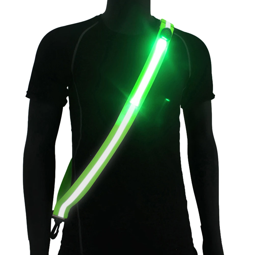 LED Reflective Running Belt for Night Running Cycling