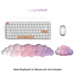 Ergonomic Soft Memory Foam Mouse Wrist Rest Cushion with Anti-Skid Base (2 in 1 set)