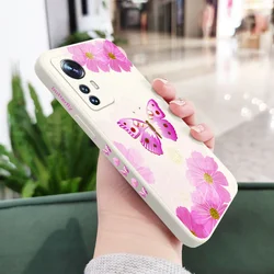 Printed Butterfly Design Phone Case - Mi 13T(13T Pro) (White 1)