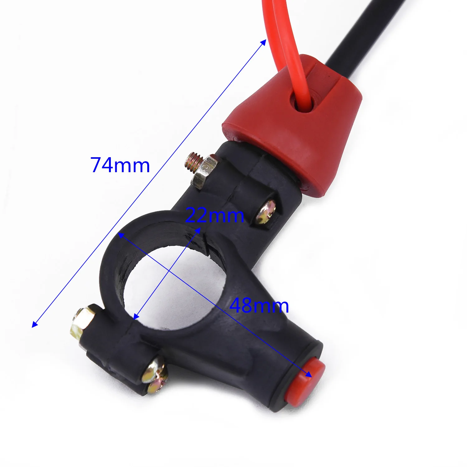 

Universal Engine Stop Cut Off Kill Switch Lanyard control for Motorcycle ATV Quad Bike with plastic and metal construction