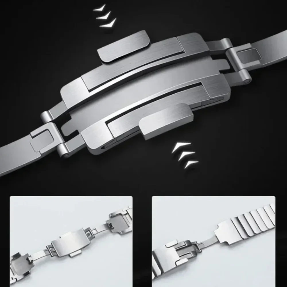 Premium 22mm Stainless Steel Metal Watch Strap – Elegant & Durable Replacement Bracelet Band