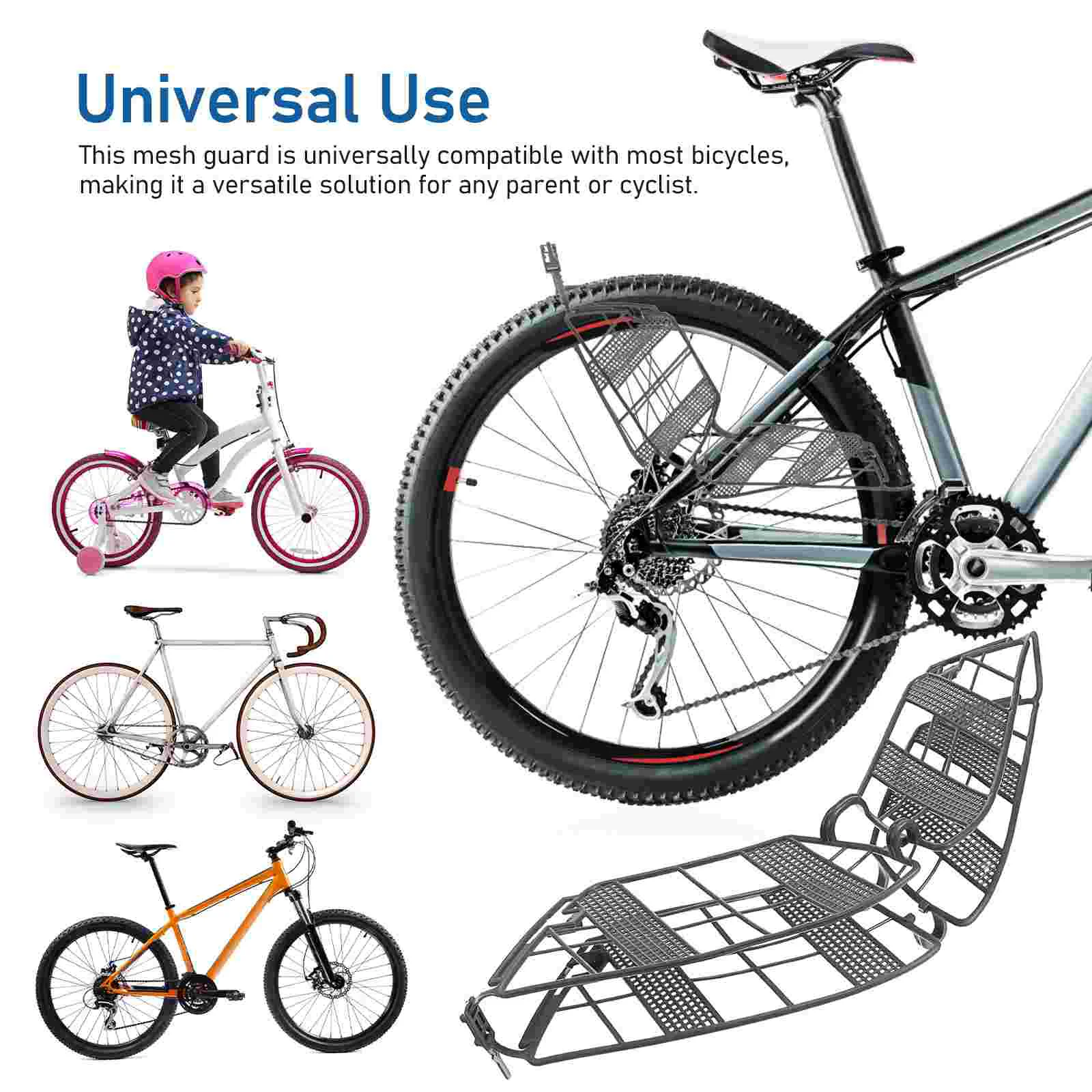 One Pc Bike Protective Net Rear Wheel Mesh Guard Lightweight