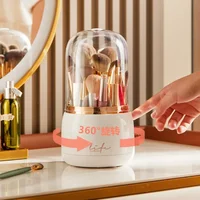 Makeup Brushes Holder Portable Desktop Makeup Organizer Cosmetic Storage Box Make Up Tools Jewelry Container 2