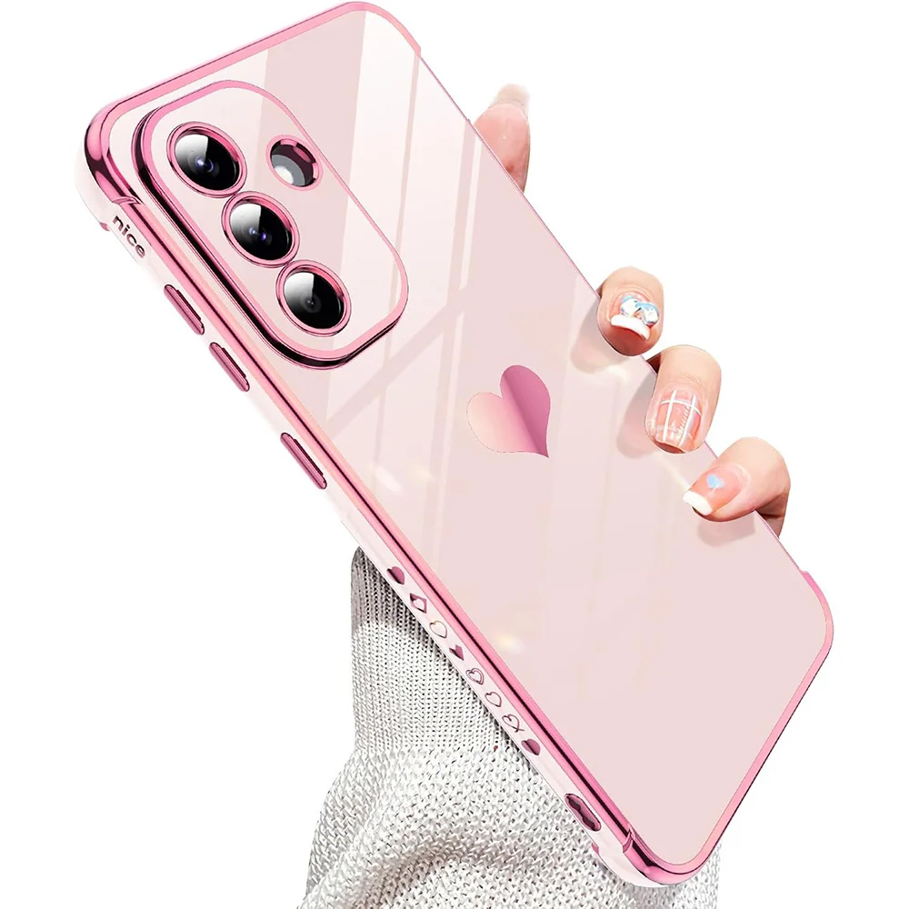 Luxury Plating Silicone Soft Case - Glitter Love Candy Color Glossy Finish