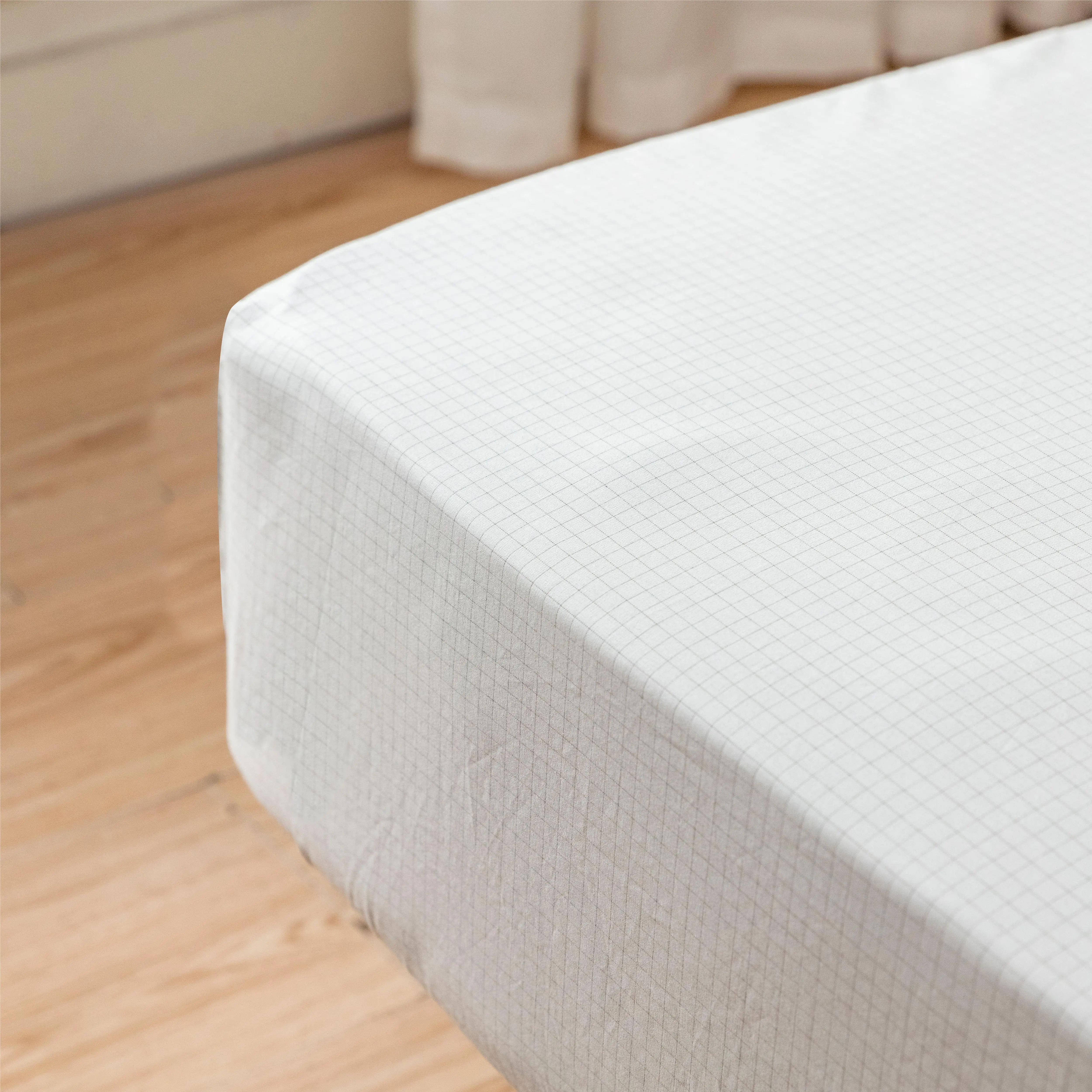 Earthing ESD 10% Silver Organic Cotton Healthy Fitted Sheet for All Size Bed, with a 4.5m Local Grounding Cable 5