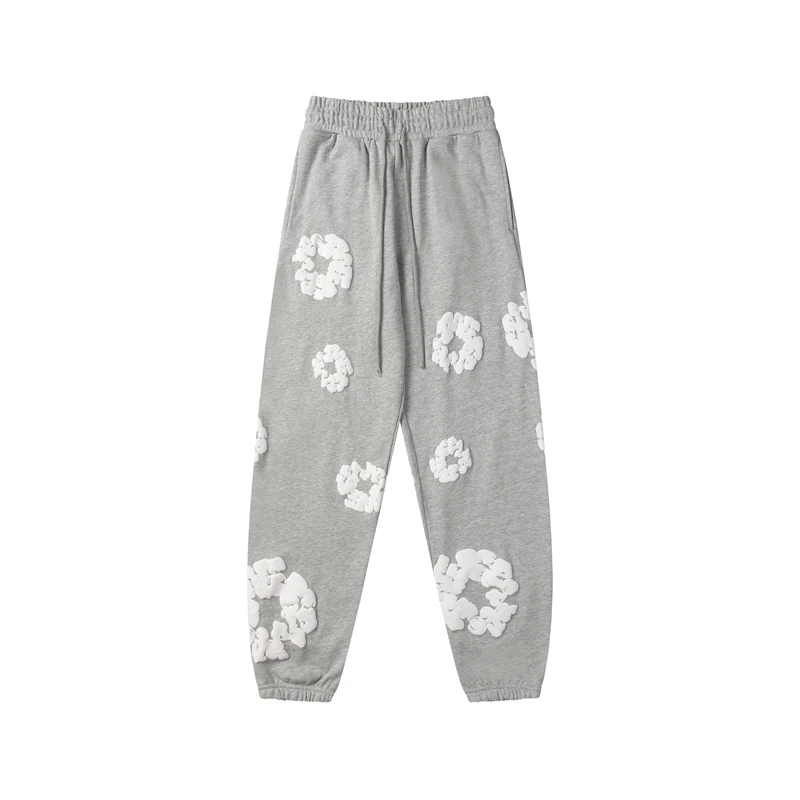 Men Women Causal Print Drawstring High Waist Baggy Joggers Sweatpants With Pockets Tops Men Women pants 2