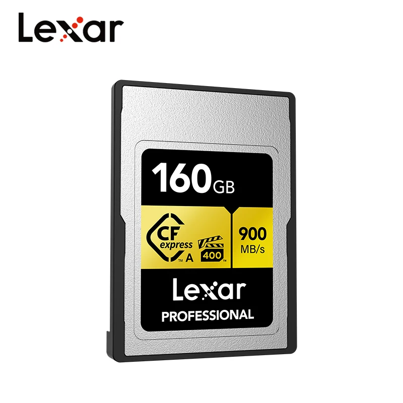 100%  Lexar  CFexpress A Ÿ ī, RAW 8K ī޶ ޸ ī, ִ 900 MB/s б ӵ, 160GB, 320GB