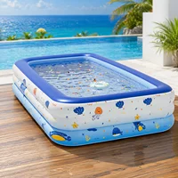 Piscine gonflable familiale de grande taille pour adultes, idéale pour la cour, le jardin et les fêtes en plein air (1 pièce) 4