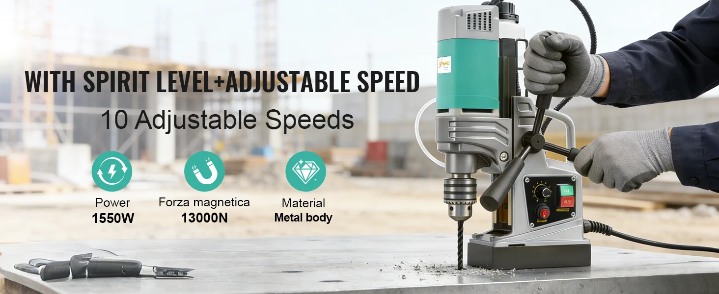 magnetic drill press full view