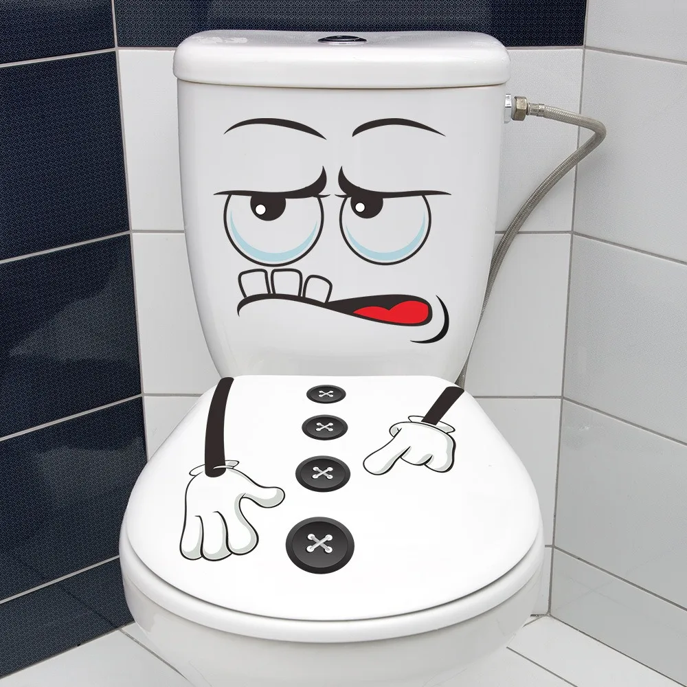 Toilet Lid Sticker Bathroom Toilet Seat Sticker Grass Self-Adhesive Decals Removable Stickers Wallpaper For Restroom Home Decor toilet stickers toilet wall stickers toilet seat stickers