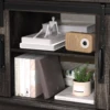 48'' Coffee Table with Storage & Sliding Barn Doors, Farmhouse & Industrial Cocktail Table w/Adjustable Shelves 5