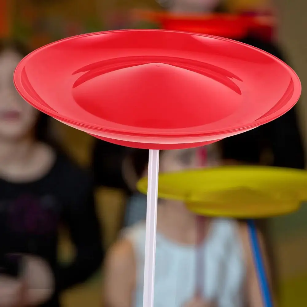 Jonglierscheibe, bunte Jonglier-Spinnplatten, Training, Unterhaltung mit Stöcken, akrobatische Bühnenaufführungs-Requisiten – Detail 2