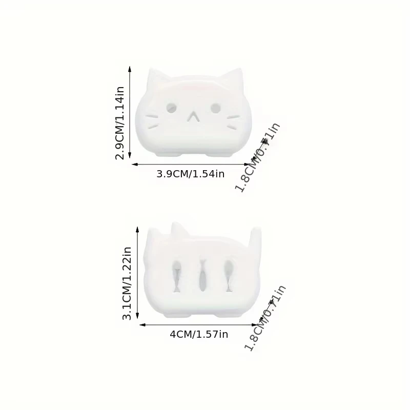 Portable Toothbrush Head Cover Cat Shape Toothbrush Protector Cap Travel Hiking Plastic Case Bathroom Accessories
