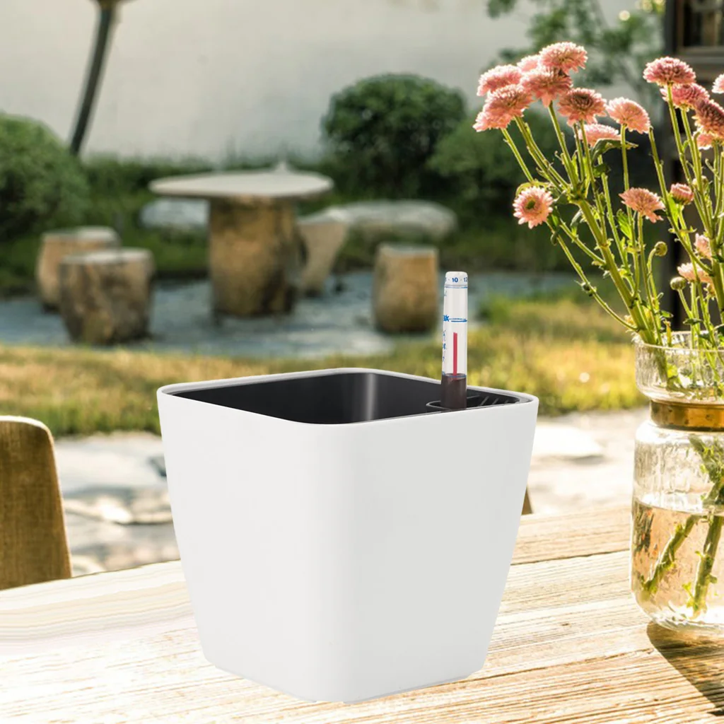 Self Watering Plant Pot with Water Level Indicator Automatic Water Absorption Flower Pot for Home Garden Bonsai Plants Tools
