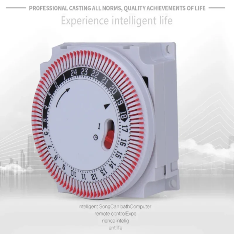 Uniteelec Mechanical Countdown Timer Switch Silent Board Household Countdown Time Switches Socket 24-hours Timer FRK 5